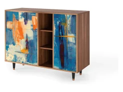 Aparador - 125x98x48 cm - BS2 - Abstract Expressionism, Nogal