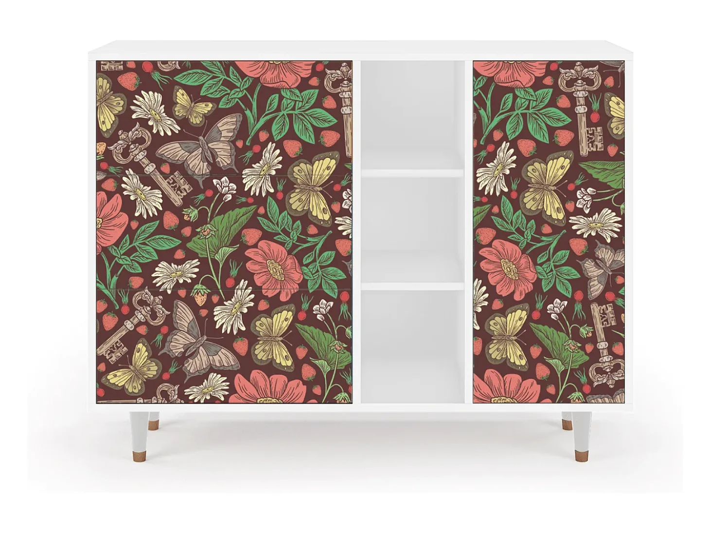 Aparador - 125x98x48 cm - BS2 - Alice in Wonderland, Blanco