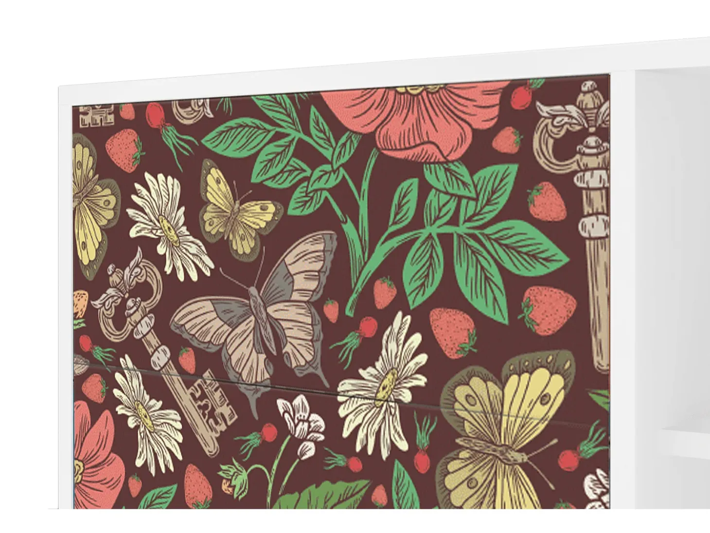 Aparador - 125x98x48 cm - BS2 - Alice in Wonderland, Blanco
