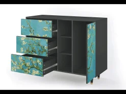 Aparador - 125x98x48 cm - BS2 - Almond Blossom, Antracita