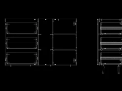 Aparador - 125x98x48 cm - BS2 - Almond Blossom, Antracita