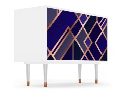 Aparador - 115x85x48 cm - BS4 - Aquamarine Getsby, Blanco