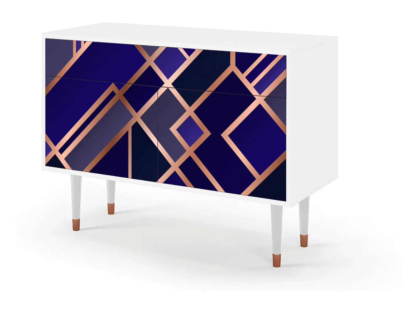 Aparador - 115x85x48 cm - BS4 - Aquamarine Getsby, Blanco