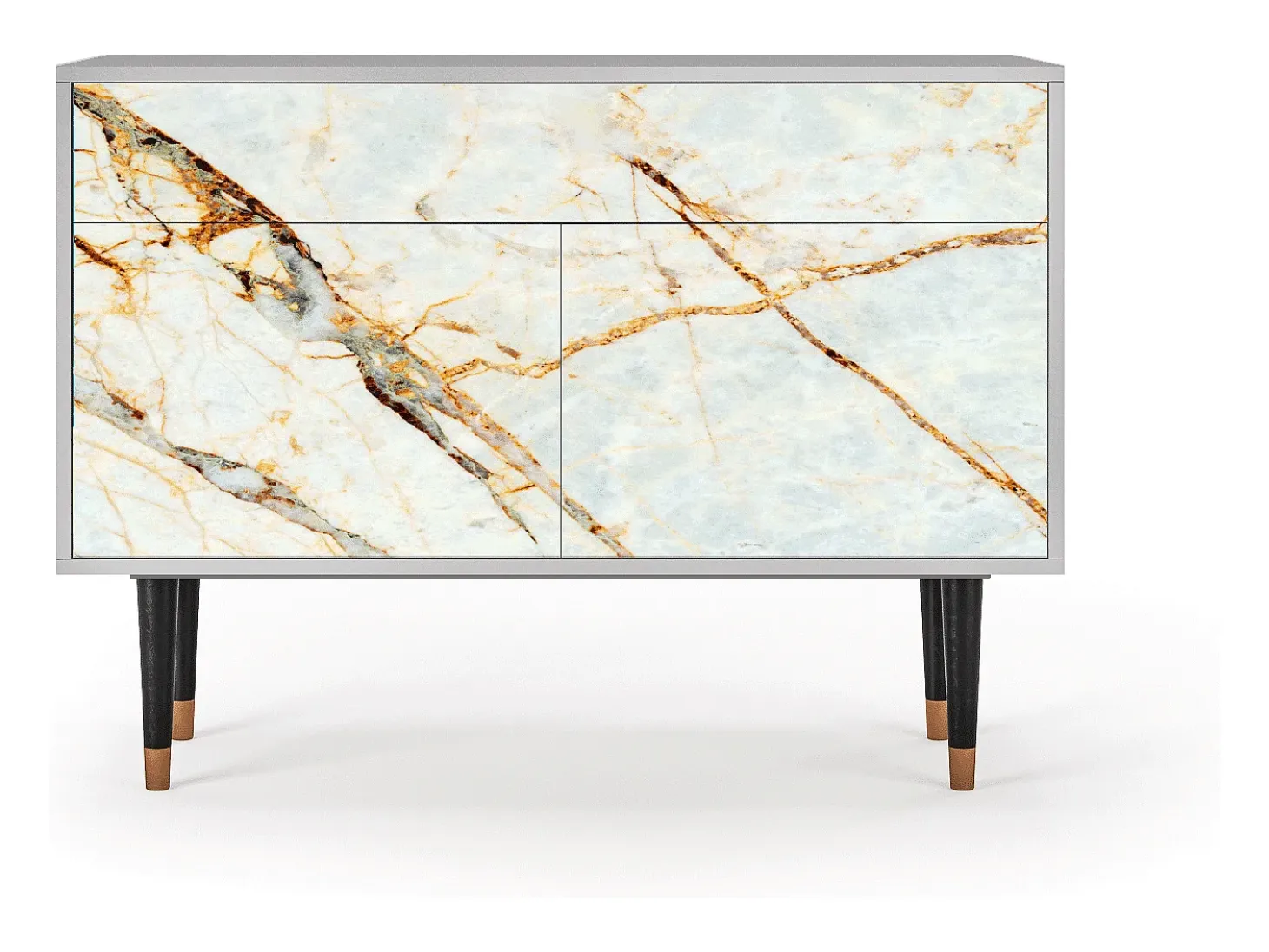 Aparador - 115x85x48 cm - BS4 - Arenay Marble, Gris