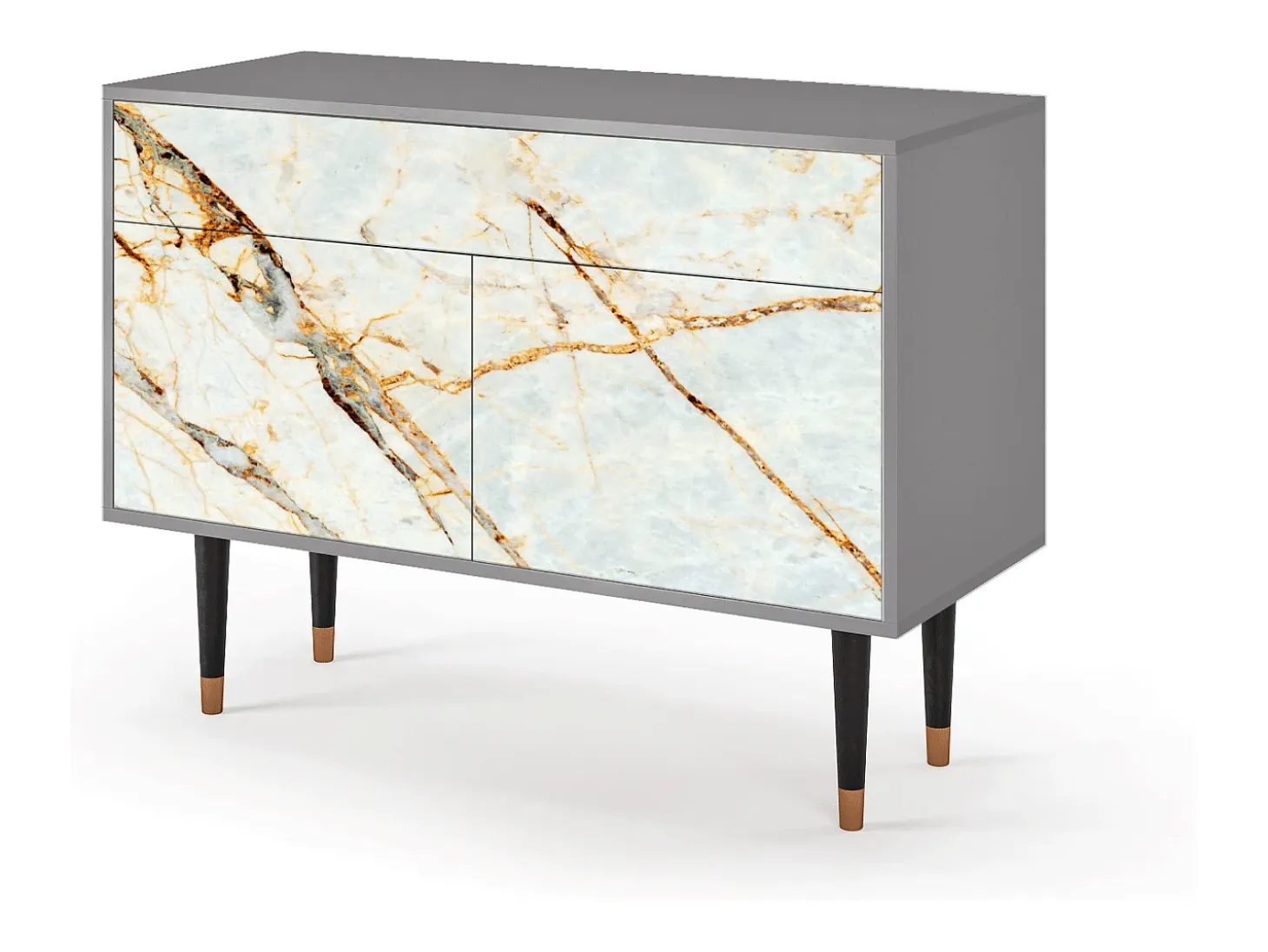Aparador - 115x85x48 cm - BS4 - Arenay Marble, Gris