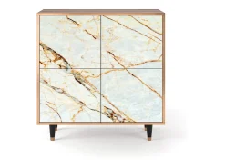 Aparador - 94x96x48 cm - BS3 - Arenay Marble, Nogal