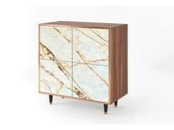 Aparador - 94x96x48 cm - BS3 - Arenay Marble, Nogal