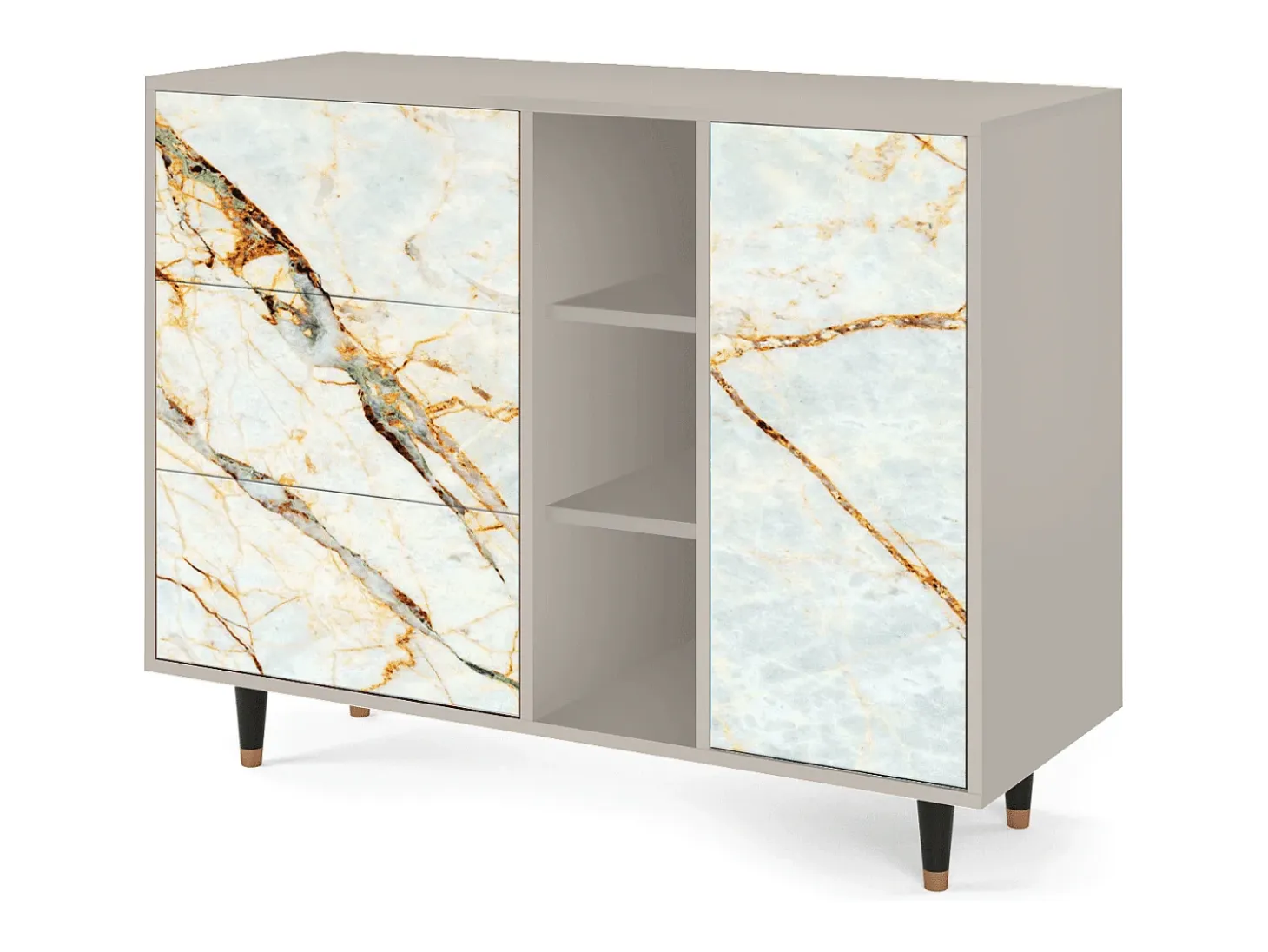 Aparador - 125x98x48 cm - BS2 - Arenay Marble, Arena