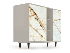 Aparador - 125x98x48 cm - BS2 - Arenay Marble, Arena