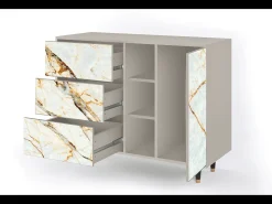 Aparador - 125x98x48 cm - BS2 - Arenay Marble, Arena