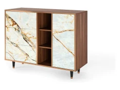Aparador - 125x98x48 cm - BS2 - Arenay Marble, Nogal