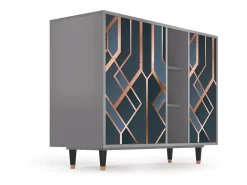 Aparador - 125x98x48 cm - BS2 - Ashy 1920', Gris