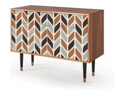 Aparador - 115x85x48 cm - BS4 - Beige Laure, Nogal