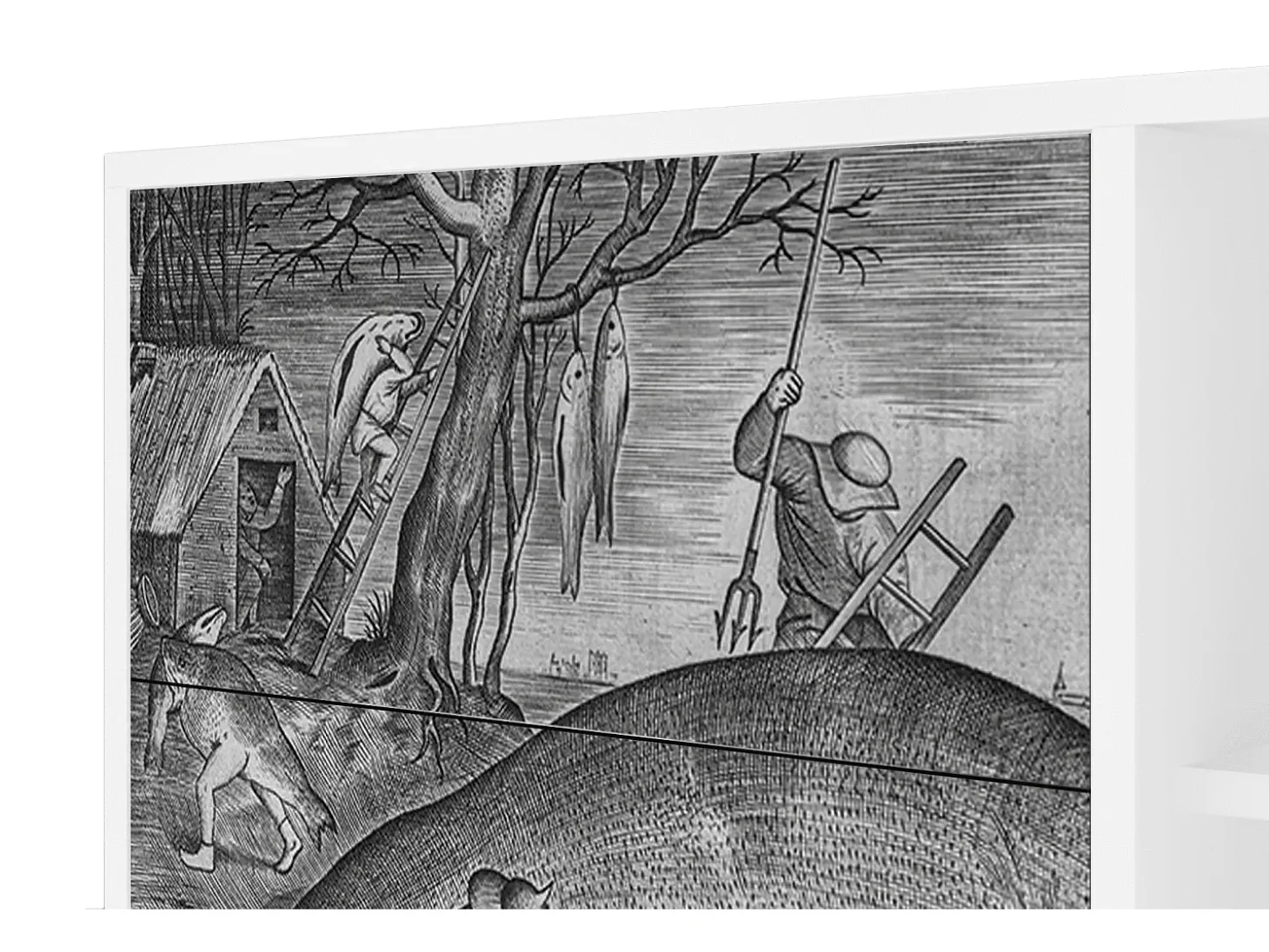 Aparador - 125x98x48 cm - BS2 - Big Fish Eat Little, Blanco