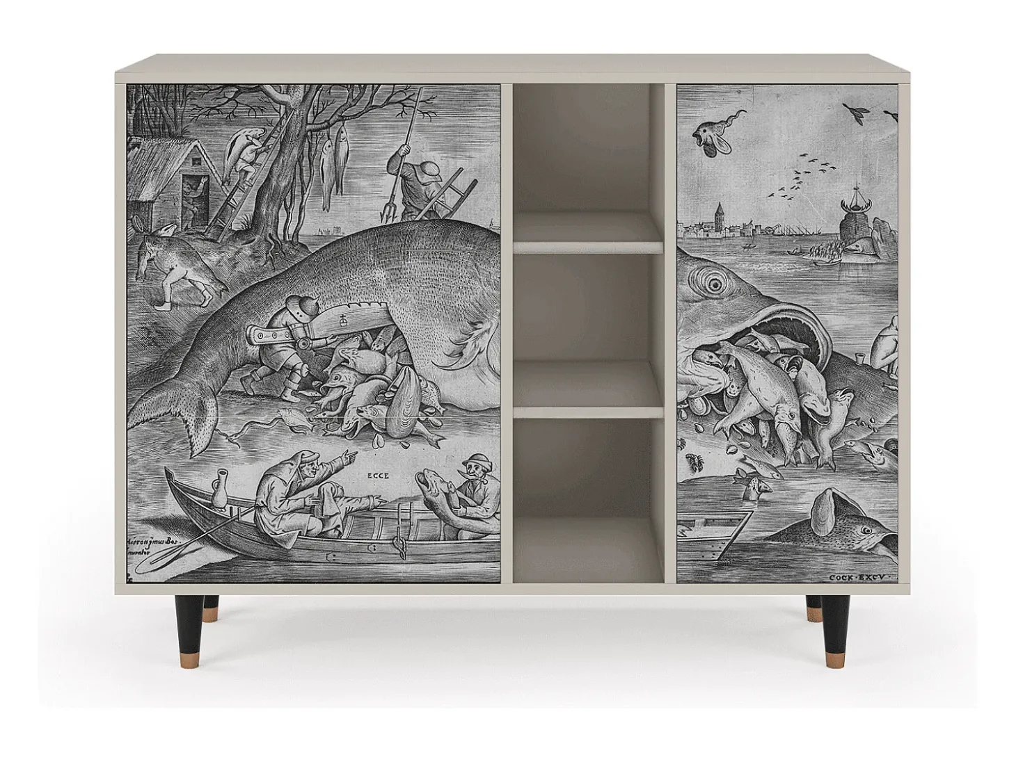 Aparador - 125x98x48 cm - BS2 - Big Fish Eat Little, Arena