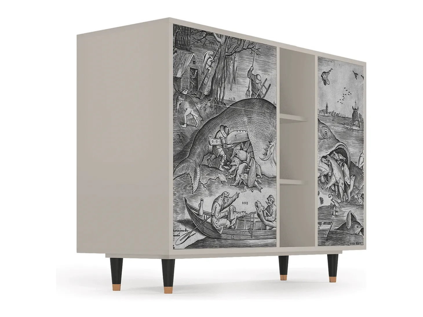 Aparador - 125x98x48 cm - BS2 - Big Fish Eat Little, Arena