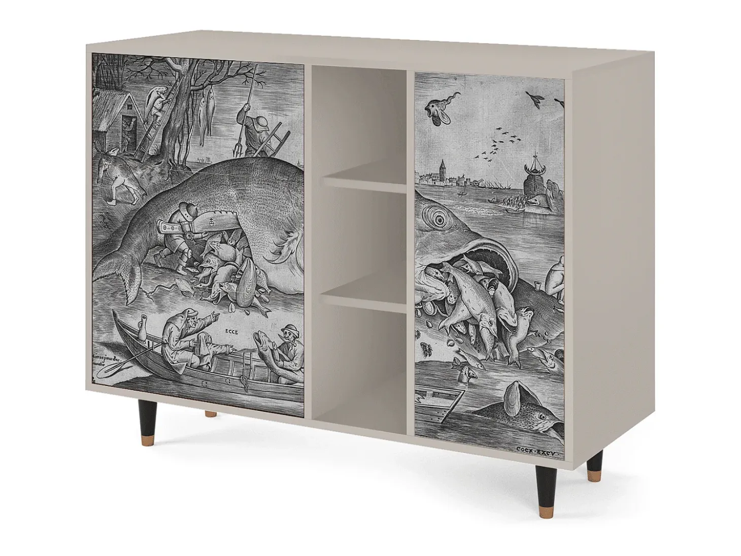 Aparador - 125x98x48 cm - BS2 - Big Fish Eat Little, Arena