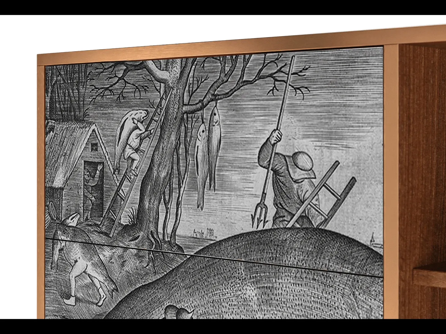 Aparador - 125x98x48 cm - BS2 - Big Fish Eat Little, Nogal