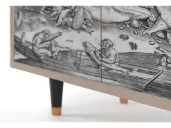 Aparador - 94x96x48 cm - BS3 - Big Fish Eat Little, Latte