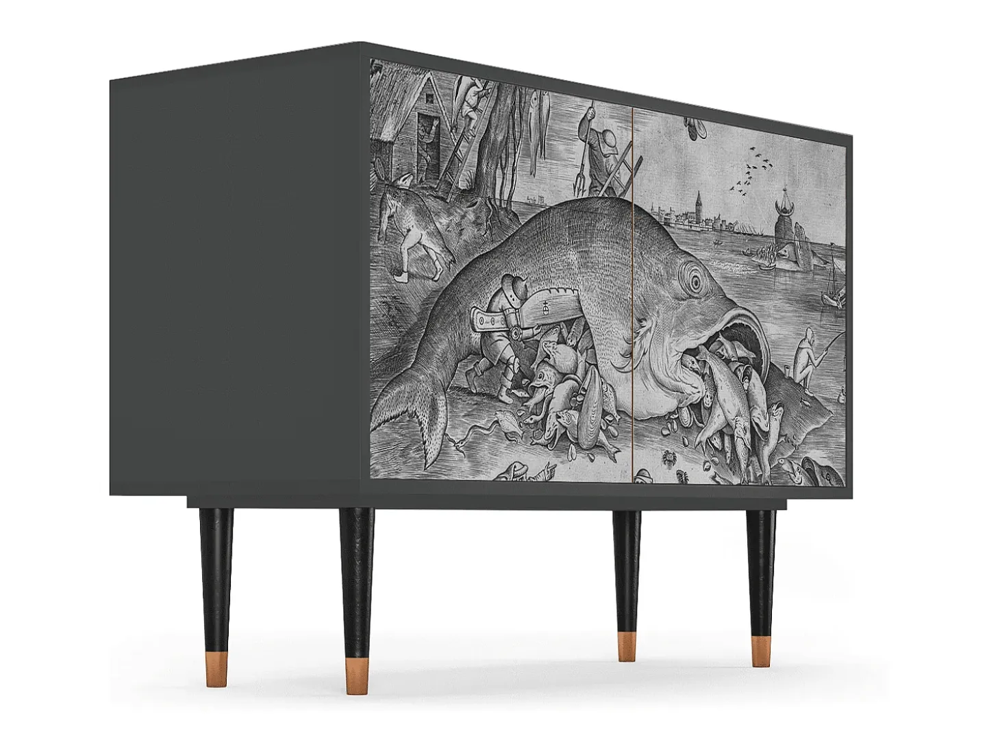 Aparador - 115x85x48 cm - BS4 - Big Fish Eat Little, Antracita