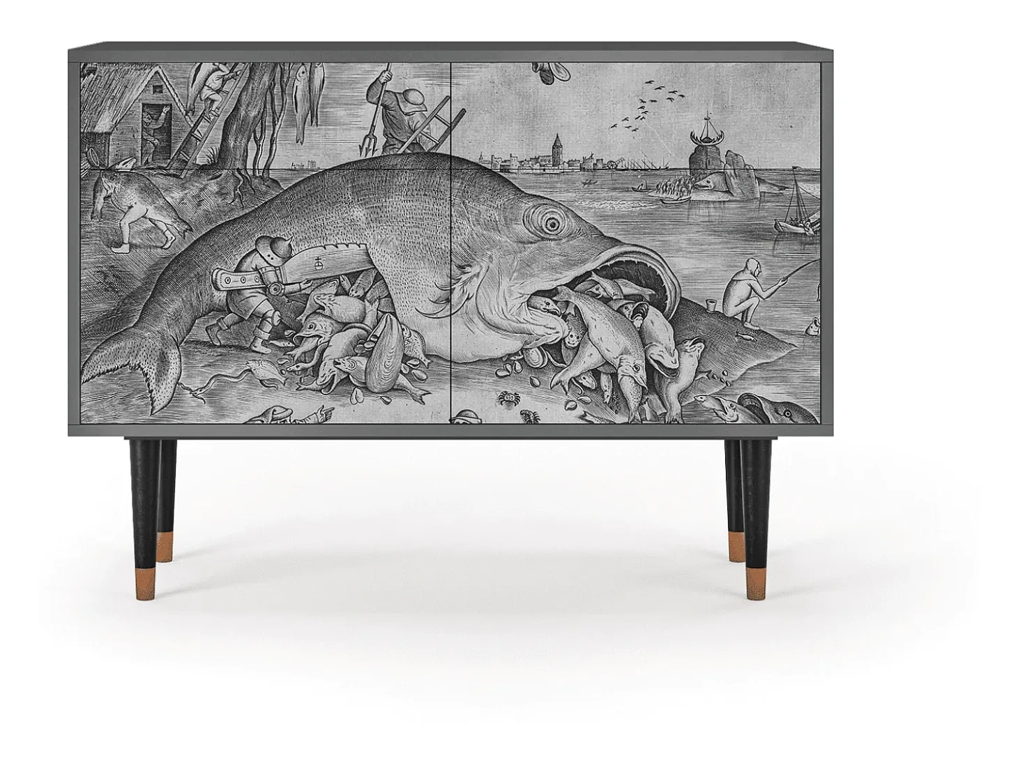 Aparador - 115x85x48 cm - BS4 - Big Fish Eat Little, Antracita