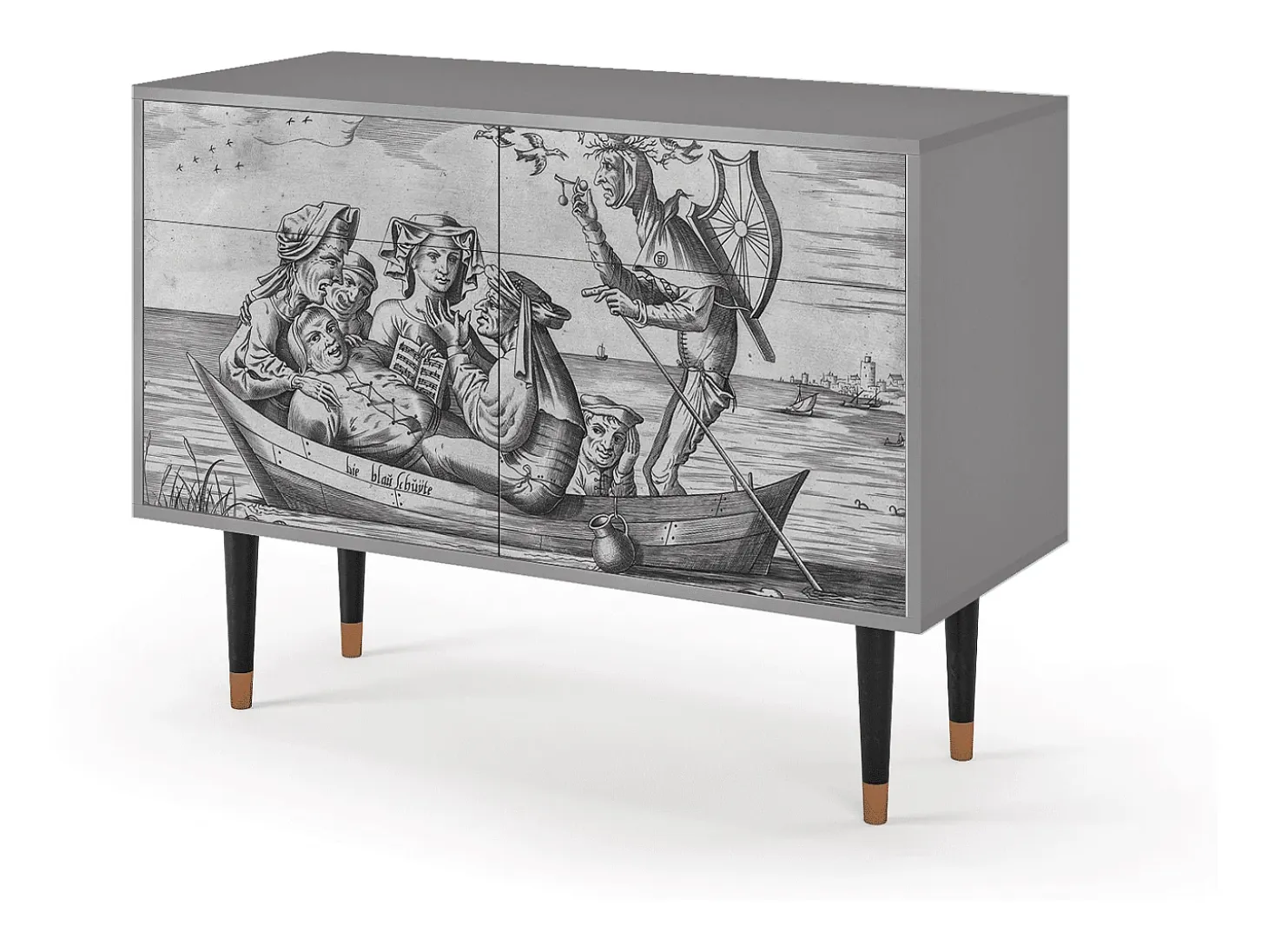 Aparador - 115x85x48 cm - BS4 - Blau Schuyte, Gris