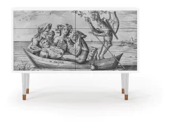 Aparador - 115x85x48 cm - BS4 - Blau Schuyte, Blanco