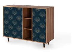 Aparador - 125x98x48 cm - BS2 - Blue Lotus, Nogal