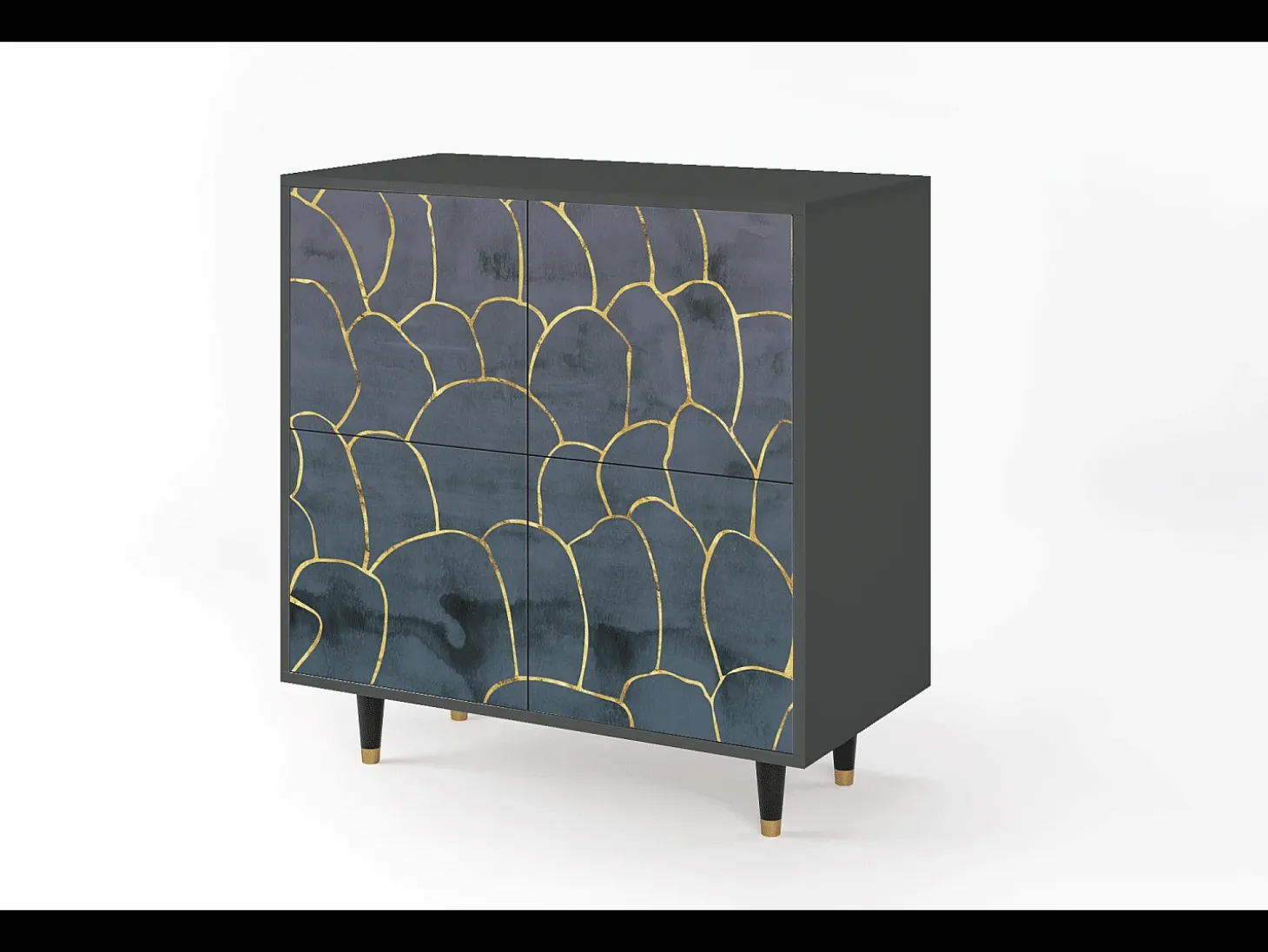 Aparador - 94x96x48 cm - BS3 - Blue Lagoon, Antracita