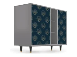 Aparador - 125x98x48 cm - BS2 - Blue Lotus, Gris
