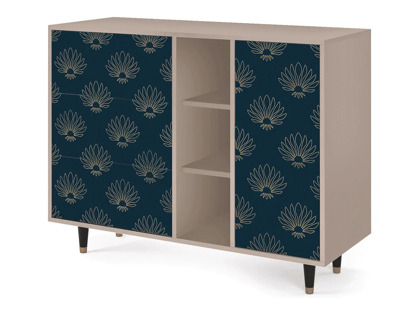 Aparador - 125x98x48 cm - BS2 - Blue Lotus, Latte