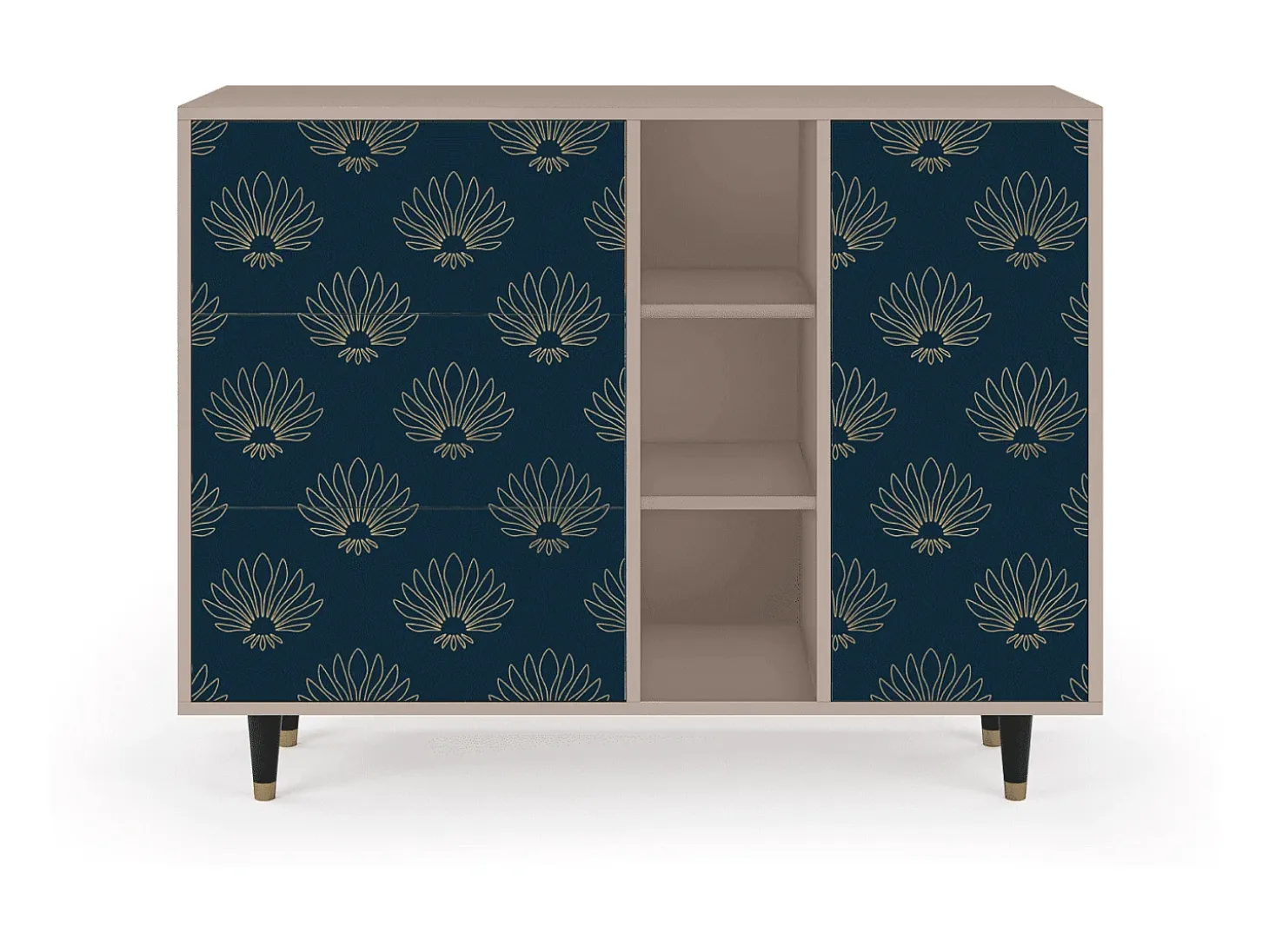 Aparador - 125x98x48 cm - BS2 - Blue Lotus, Latte