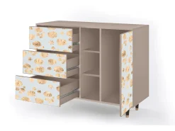 Aparador - 125x98x48 cm - BS2 - Blue Giraffe, Latte