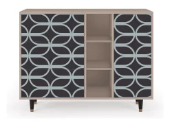 Aparador - 125x98x48 cm - BS2 - Braided Blue, Latte