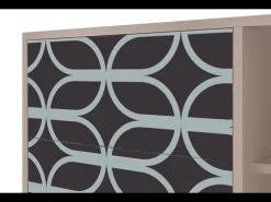 Aparador - 125x98x48 cm - BS2 - Braided Blue, Latte