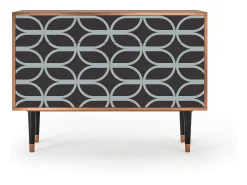 Aparador - 115x85x48 cm - BS4 - Braided Blue, Nogal