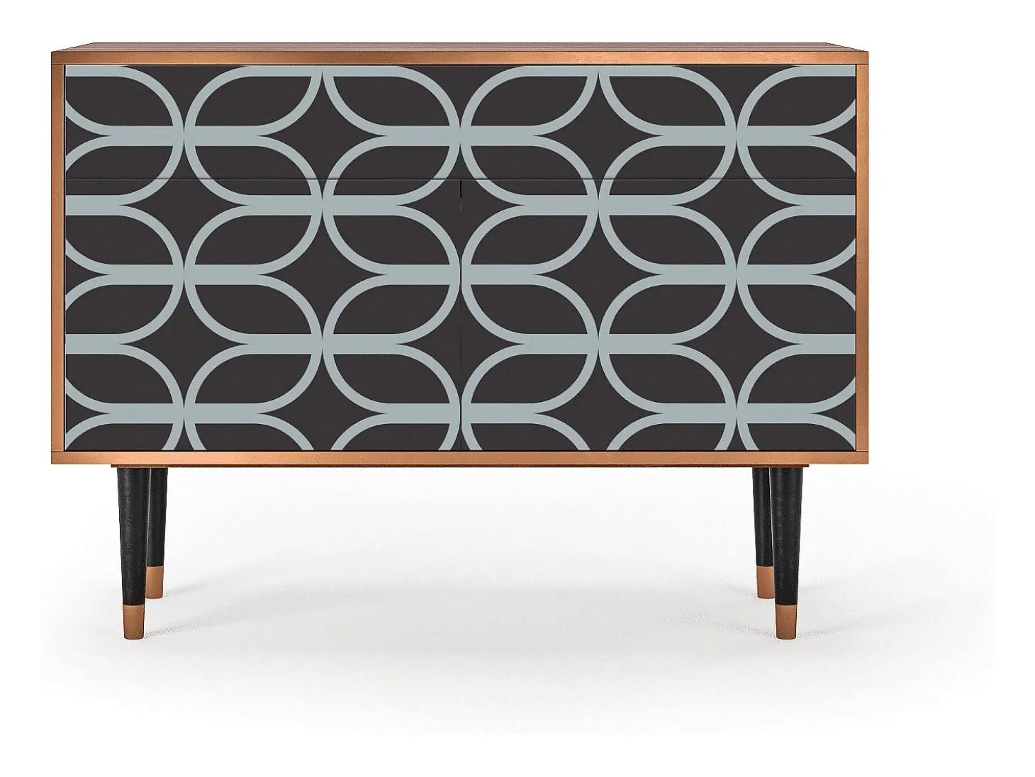 Aparador - 115x85x48 cm - BS4 - Braided Blue, Nogal