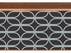 Aparador - 115x85x48 cm - BS4 - Braided Blue, Nogal