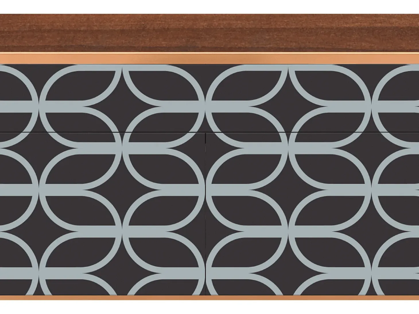 Aparador - 115x85x48 cm - BS4 - Braided Blue, Nogal