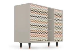 Aparador - 125x98x48 cm - BS2 - Bright Ripple, Arena