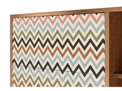 Aparador - 125x98x48 cm - BS2 - Bright Ripple, Nogal