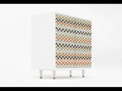 Aparador - 94x96x48 cm - BS3 - Bright Ripple, Blanco