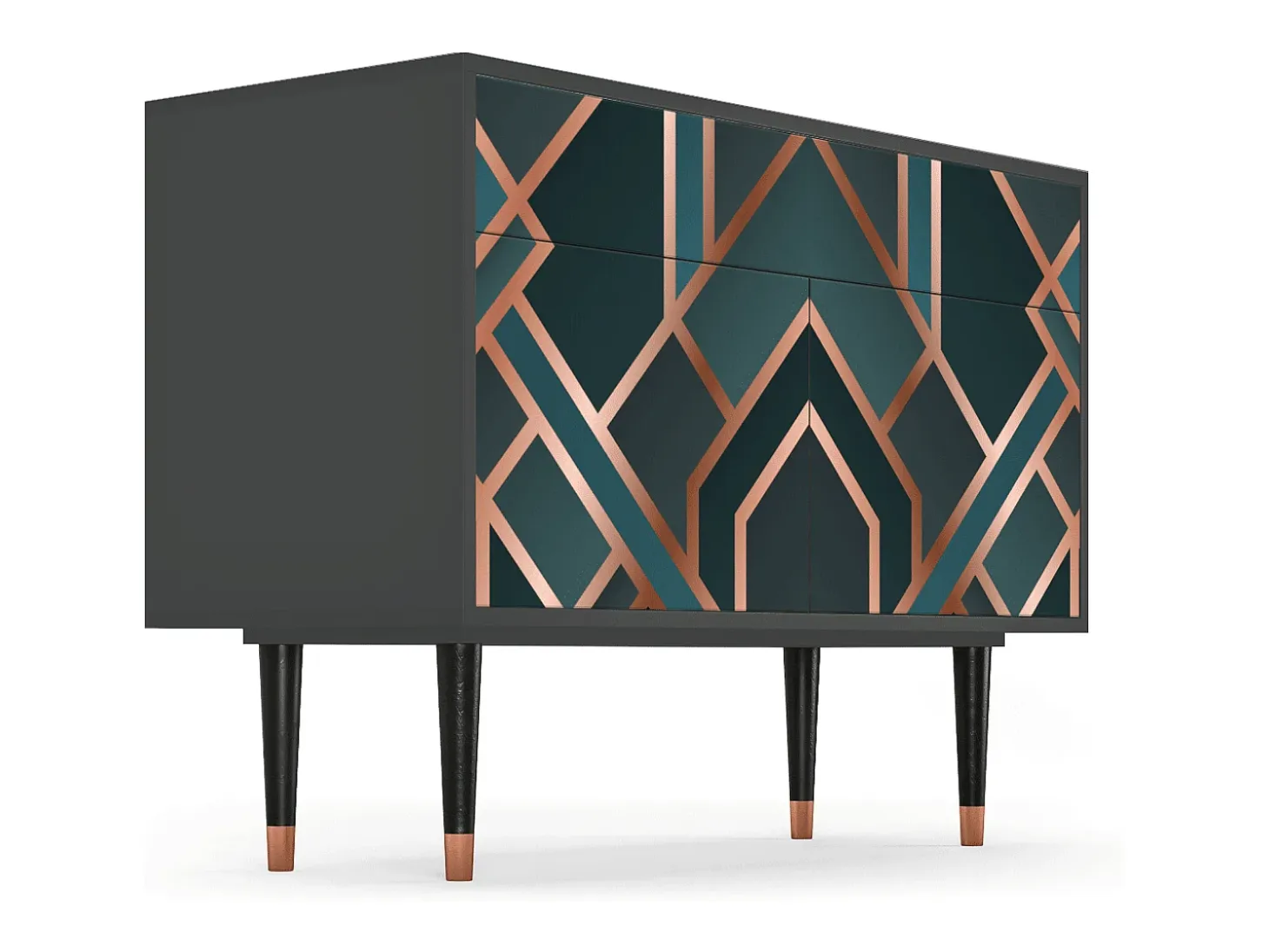 Aparador - 115x85x48 cm - BS4 - Bronze Crossroad, Antracita