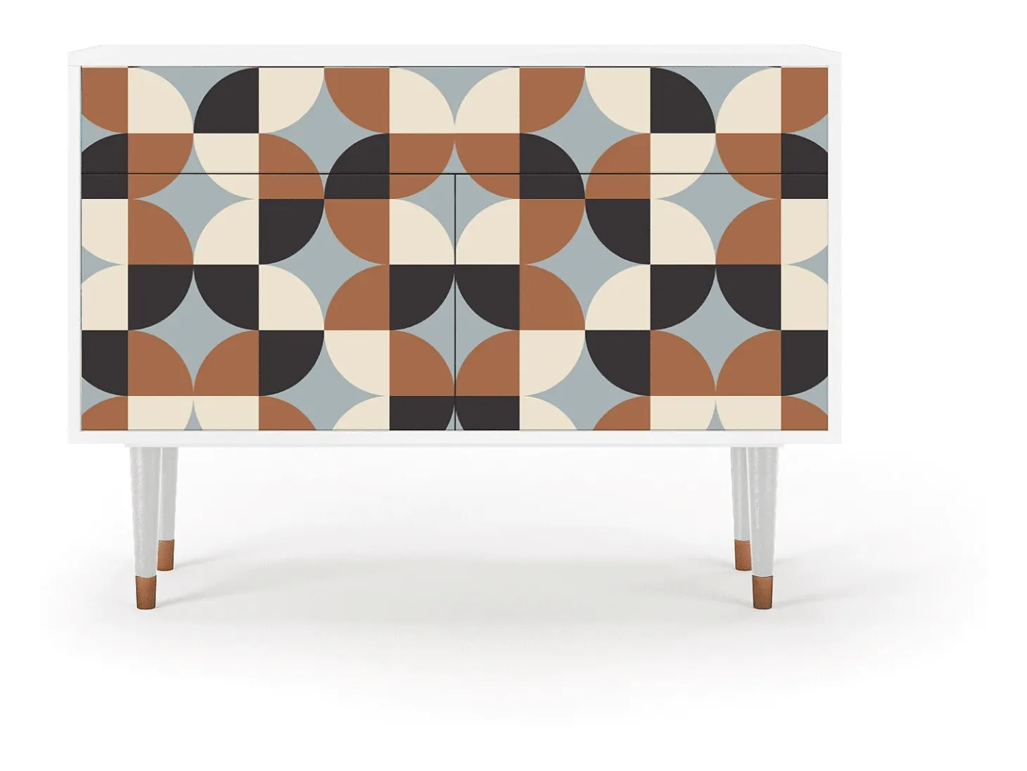 Aparador - 115x85x48 cm - BS4 - Brown Sensation, Blanco