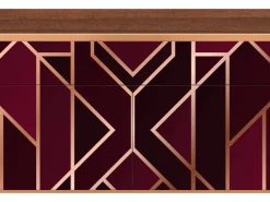 Aparador - 115x85x48 cm - BS4 - Burgundy Jewelery, Nogal