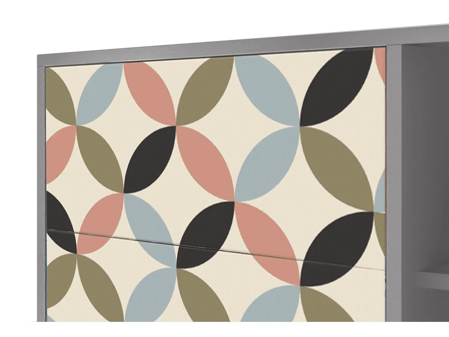 Aparador - 125x98x48 cm - BS2 - Butterfly Effect, Gris