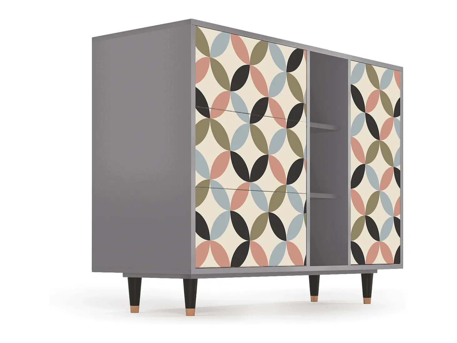 Aparador - 125x98x48 cm - BS2 - Butterfly Effect, Gris