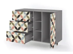 Aparador - 125x98x48 cm - BS2 - Butterfly Effect, Gris