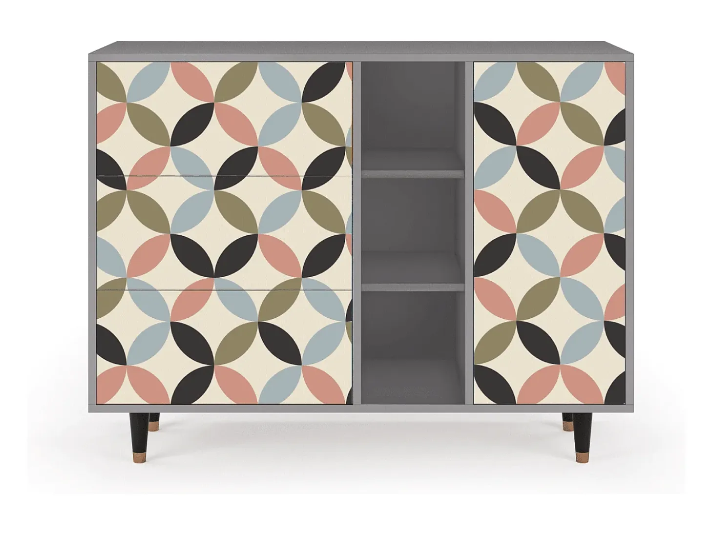 Aparador - 125x98x48 cm - BS2 - Butterfly Effect, Gris