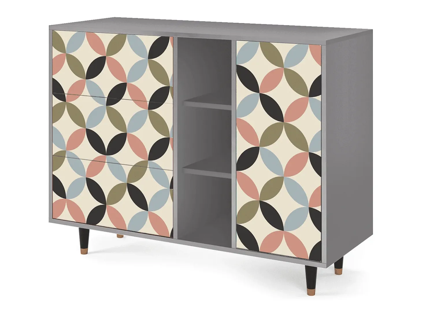 Aparador - 125x98x48 cm - BS2 - Butterfly Effect, Gris